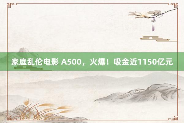 家庭乱伦电影 A500，火爆！吸金近1150亿元