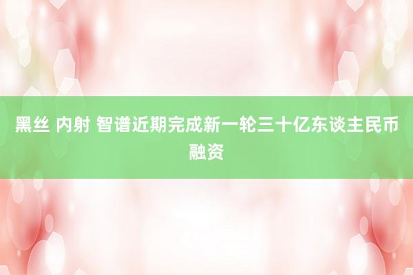 黑丝 内射 智谱近期完成新一轮三十亿东谈主民币融资