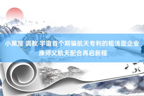 小黑屋 调教 宇宙首个期骗航天专利的粗浅面企业 康师父航天配合再启新程